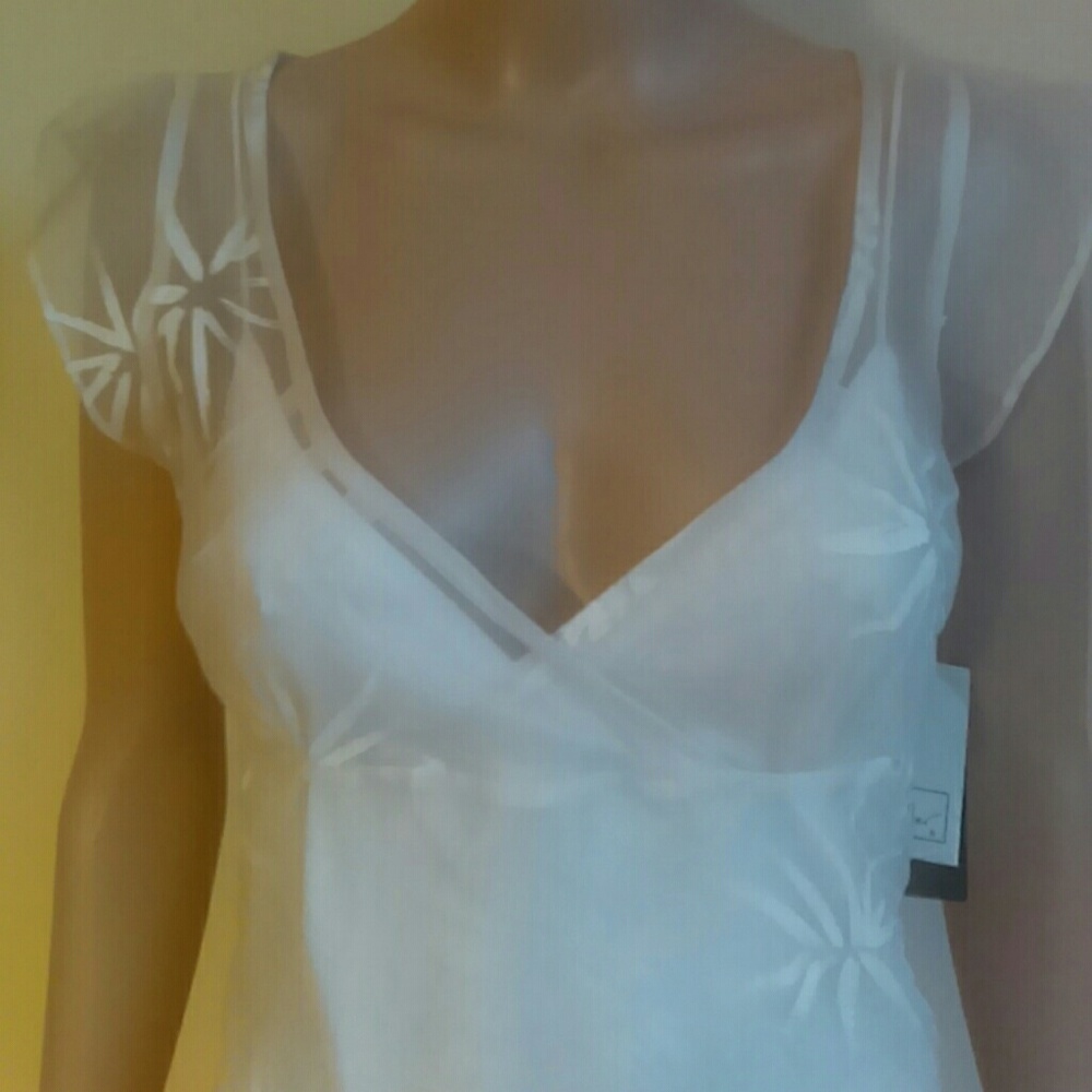 Magical Nicole Miller White Silk Dress